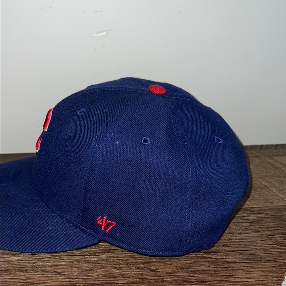 Blue Cap with Red Logo - Picture 2 of 6